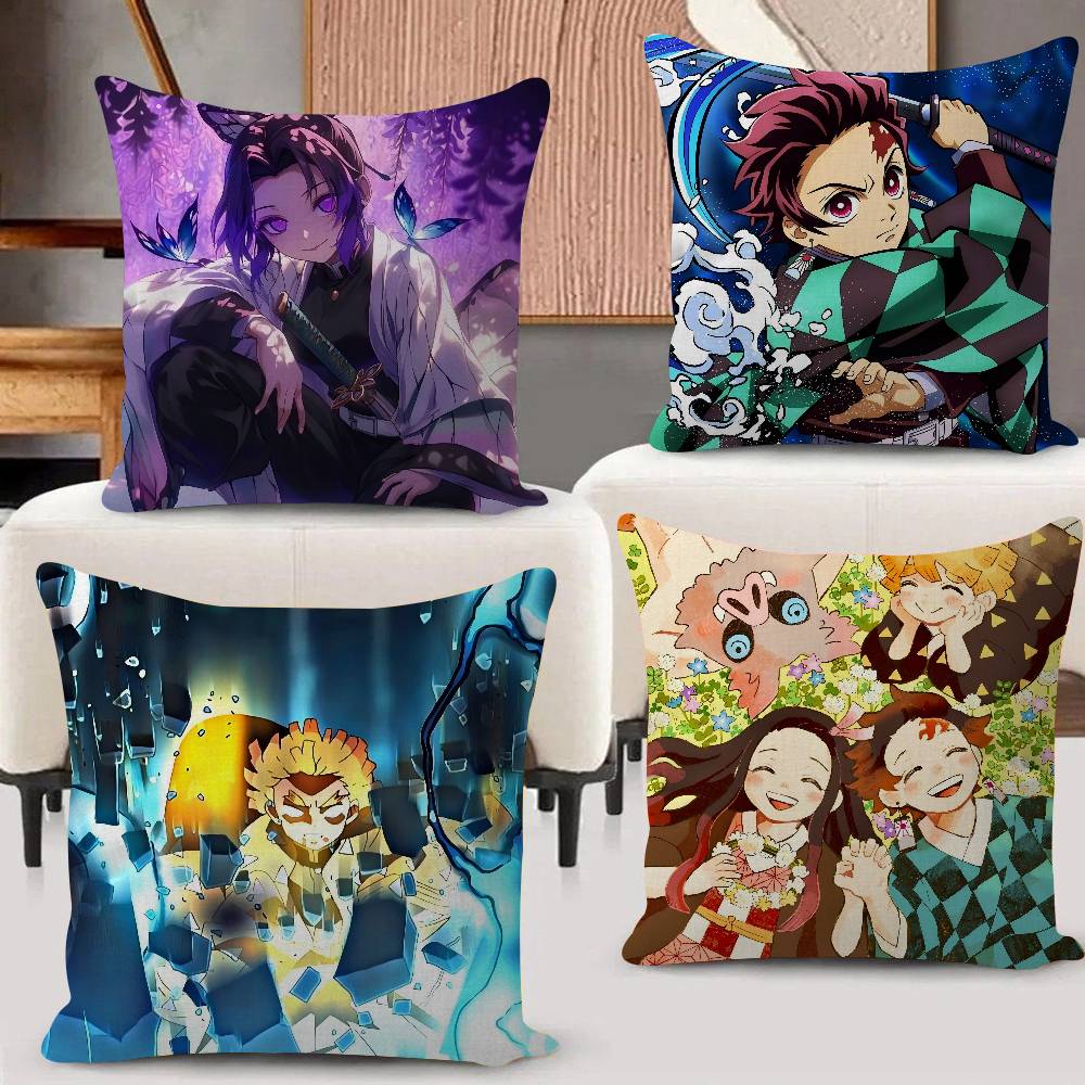 Home.Textiles Cushion - Anime D-Demon Slayer-es Maple Design Cushion