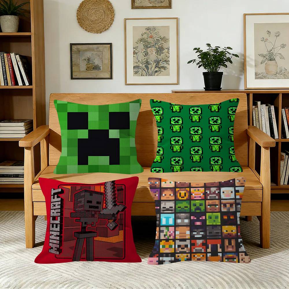 Home.Textiles Cushion - Classic Sandbox logo game Pillowcase toon