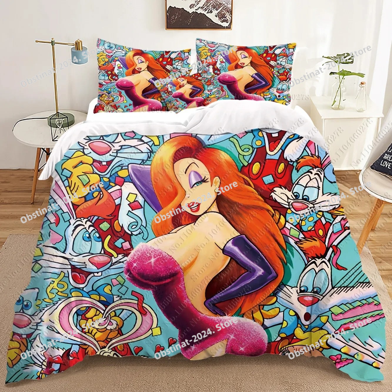 fashion Jessica Rabbit 3D Bedd – обзор и цена Home Textiles Classic Fashion