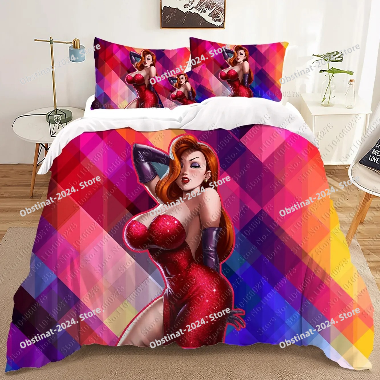 fashion Jessica Rabbit 3D Bedd – обзор и цена Home Textiles Classic Fashion