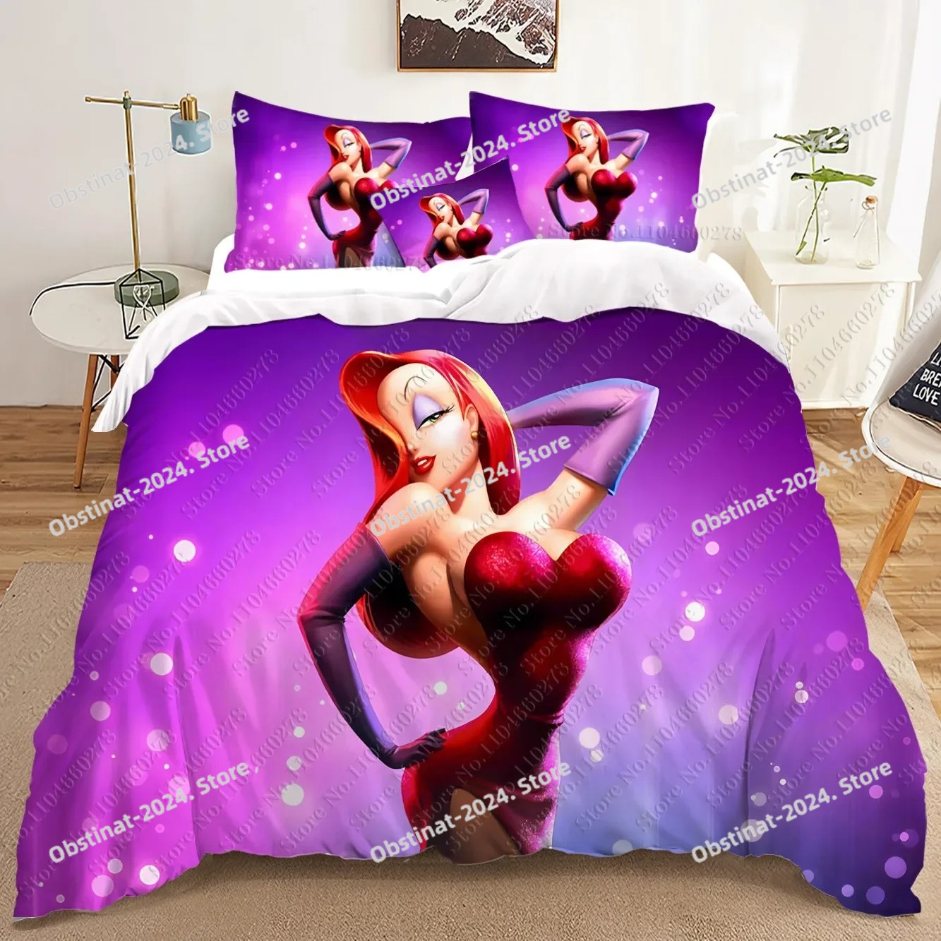 fashion Jessica Rabbit 3D Bedd – обзор и цена Home Textiles Classic Fashion