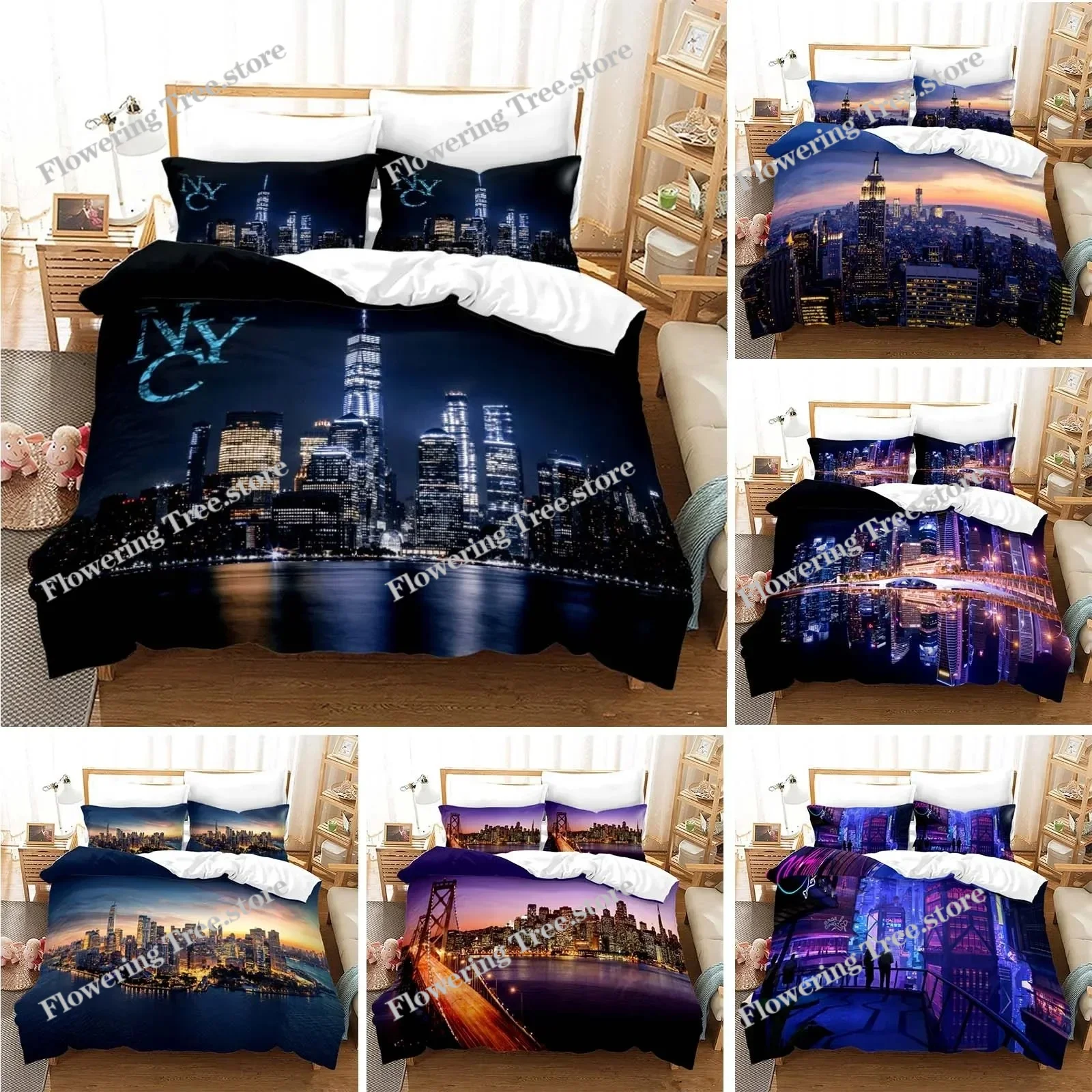 New York City Night View Beddi – обзор и цена Home Textiles New York