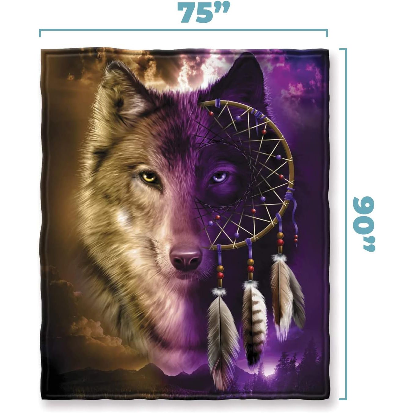 Dawhud Direct Wolf Dreamcatche – обзор и цена Home Textiles Direct