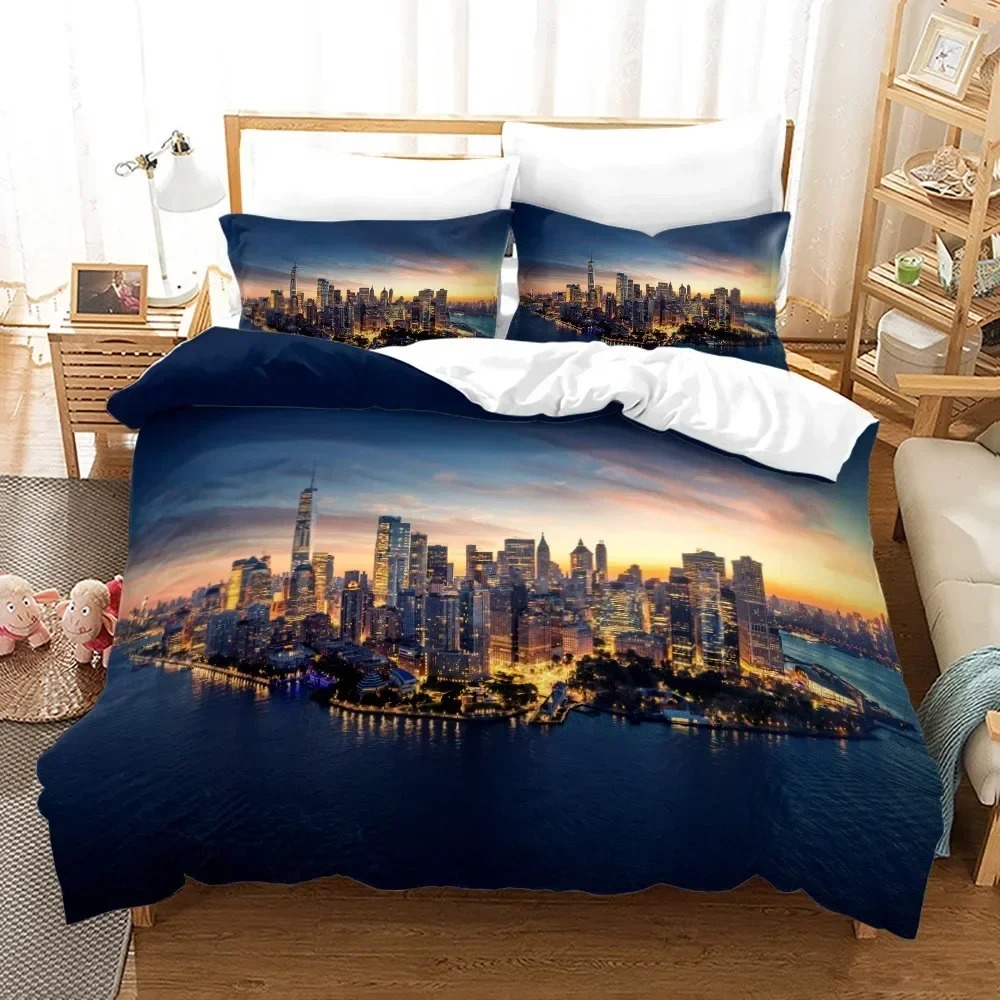 3D Print New York City Night V – обзор и цена Home Textiles New York