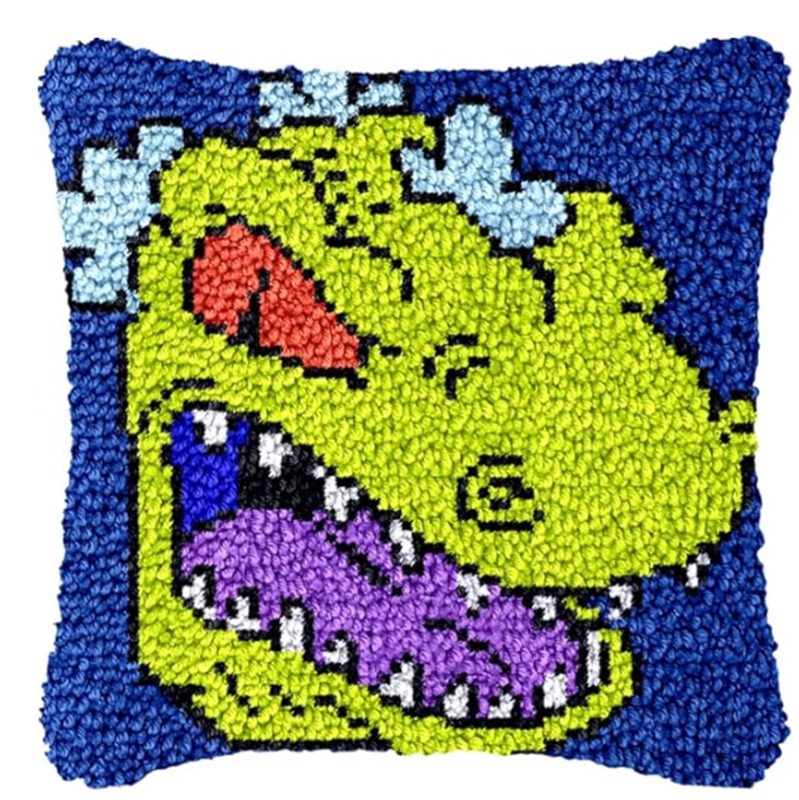Dinosaur Latch Hook Pillow Kit – обзор и цена Home.Textiles Cushion