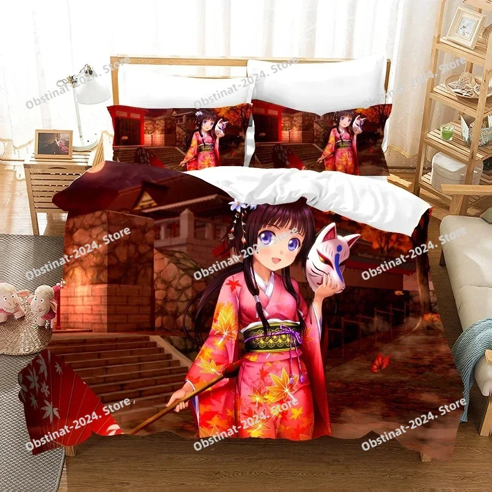Top Anime Girl Bedding Set Car – обзор и цена Home Textiles Classic Fashion