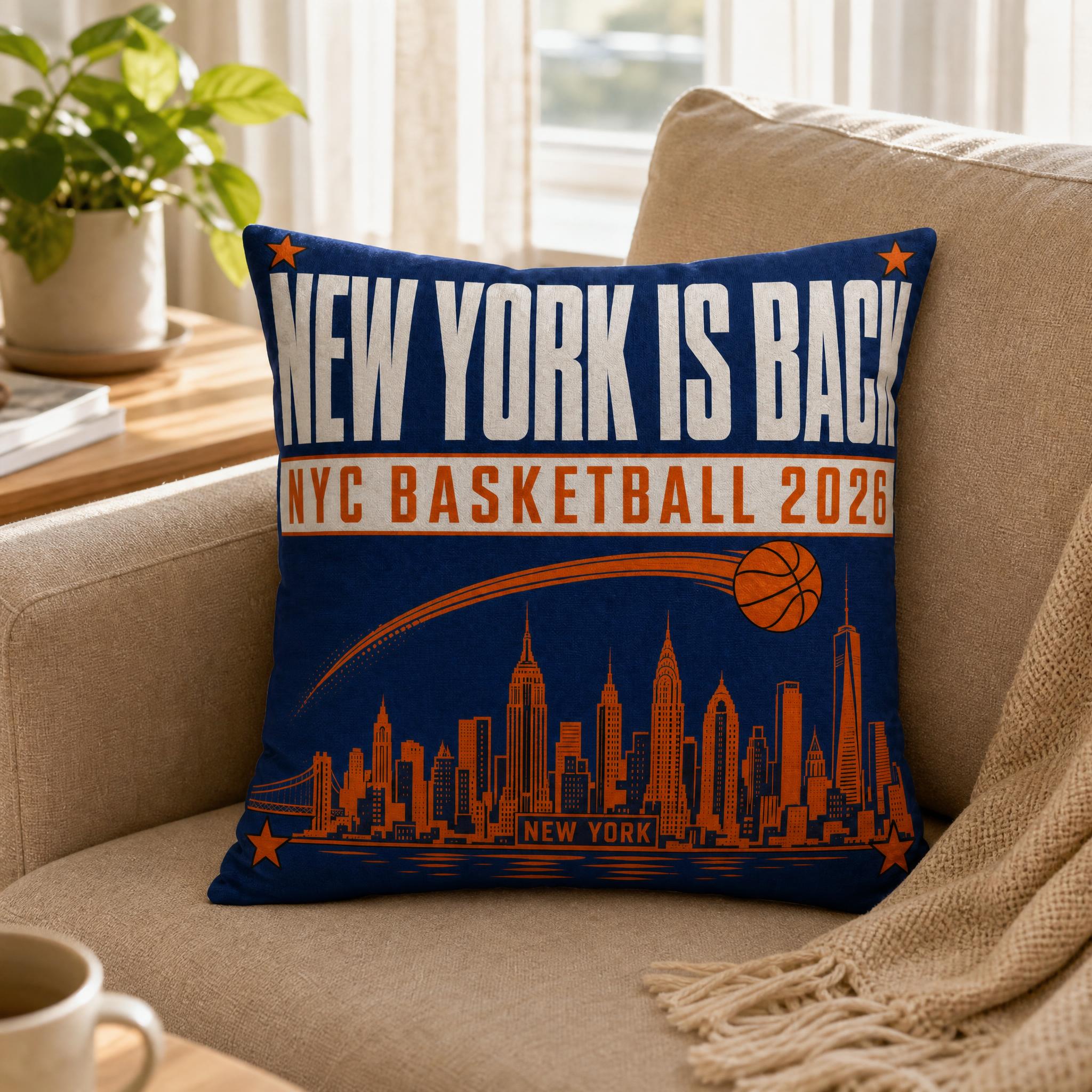 Blue Orange NYC Cityscape Bask – обзор и цена Home Textiles New York